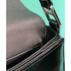 Replica Prada Brushed leather shoulder bag 1BD308 Black