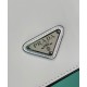 Fake Prada Brushed leather shoulder bag 1BD308 White Replica