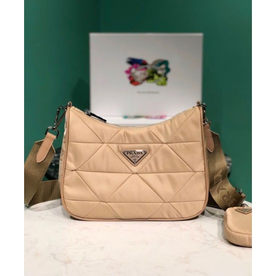 Replica Prada Padded nylon shoulder bag 1BC151