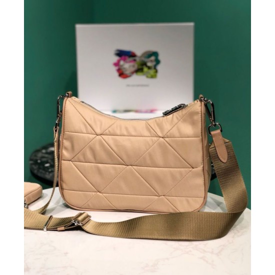 Replica Prada Padded nylon shoulder bag 1BC151