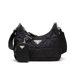 Replica Prada Padded nylon shoulder bag 1BC151
