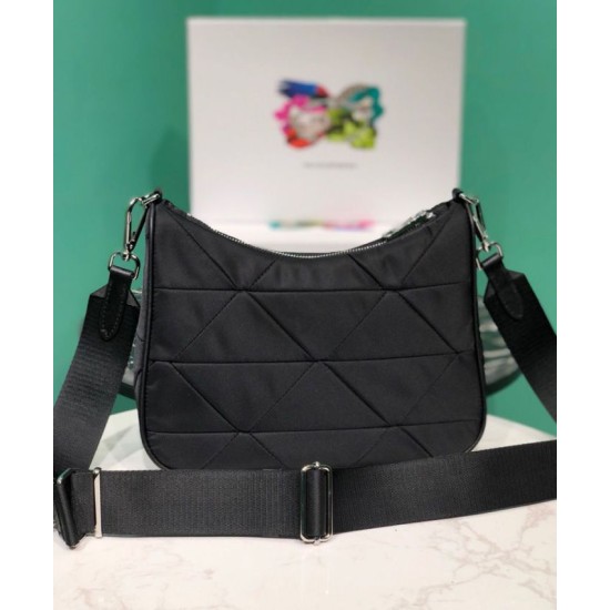 Replica Prada Padded nylon shoulder bag 1BC151