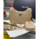 Fake Prada Re-Edition 2005 Raffia Bag 1BH204 Apricot Replica