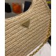Fake Prada Re-Edition 2005 Raffia Bag 1BH204 Apricot Replica