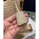 Fake Prada Re-Edition 2005 Raffia Bag 1BH204 Apricot Replica