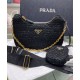 Replica Prada Re-Edition 2005 Raffia Bag 1BH204 Black