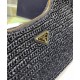 Replica Prada Re-Edition 2005 Raffia Bag 1BH204 Black