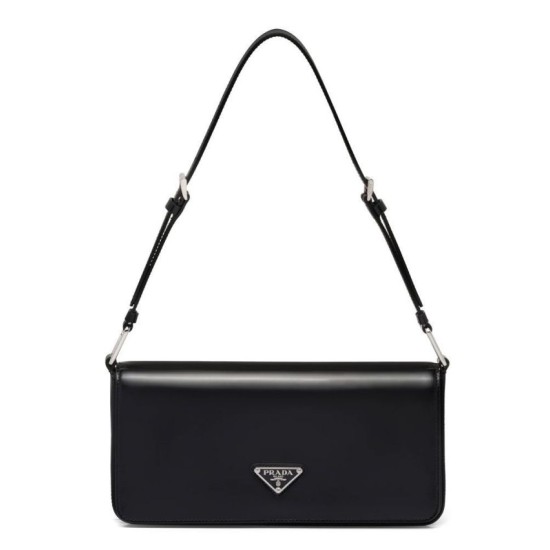 Replica Prada Brushed Leather Prada Femme Bag 1BD323 Black