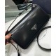 Replica Prada Brushed Leather Prada Femme Bag 1BD323 Black