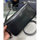 Replica Prada Brushed Leather Prada Femme Bag 1BD323 Black