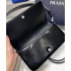Replica Prada Brushed Leather Prada Femme Bag 1BD323 Black