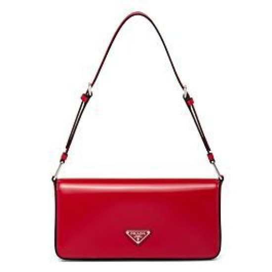 Replica Prada Brushed Leather Prada Femme Bag 1BD323 Red