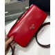 Replica Prada Brushed Leather Prada Femme Bag 1BD323 Red