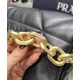 Replica Prada Padded Nappa Leather Shoulder Bag 1BD306 Black
