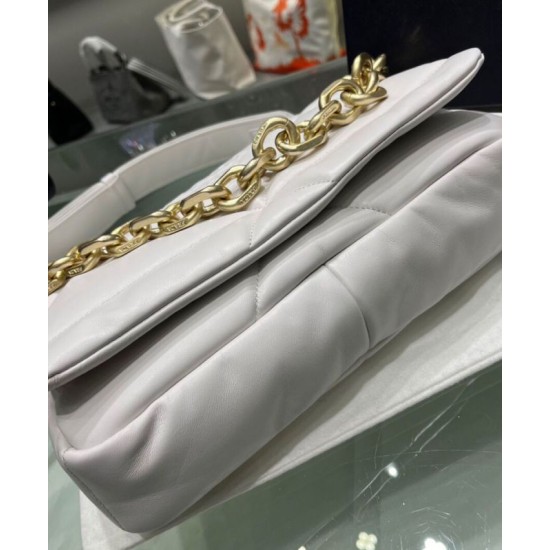 Replica Prada Padded Nappa Leather Shoulder Bag 1BD306 White