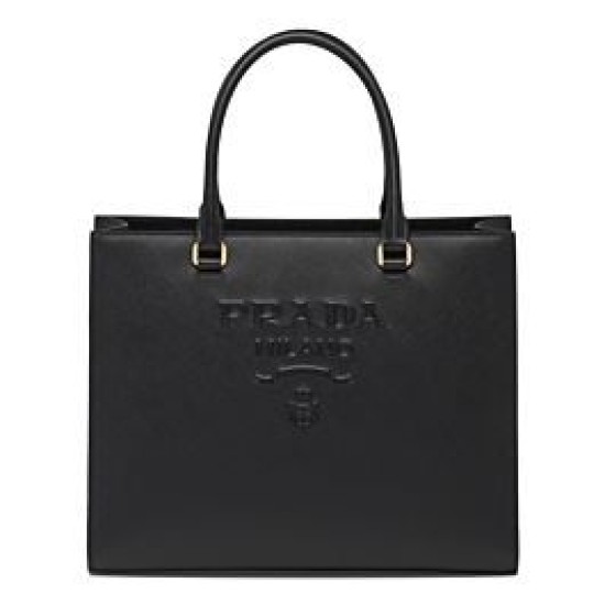 Replica Prada Medium Saffiano Leather Handbag 1BA337 Black