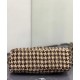 Replica YSL Saint Laurent Puffer Small Checkered Tweed And Lambskin Handbag Cream