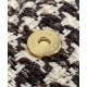 Replica YSL Saint Laurent Puffer Small Checkered Tweed And Lambskin Handbag Cream