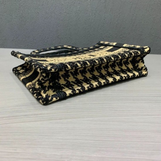 Fake Christian Dior Mini Book tote Bag Black / Yellow Replica