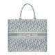 Replica Christian Dior Book Tote With Dior Oblique Embroidery Gray