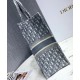 Replica Christian Dior Book Tote With Dior Oblique Embroidery Gray