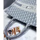 Replica Christian Dior Book Tote With Dior Oblique Embroidery Gray