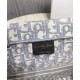 Replica Christian Dior Book Tote With Dior Oblique Embroidery Gray