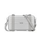 Fake Christian Dior And Rimowa Aluminum Personal Clutch On Strap Silver Replica