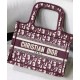 Replica Christian Dior Mini Book Tote Original Dior Oblique Embroidered Canvas Bag Red