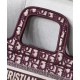 Replica Christian Dior Mini Book Tote Original Dior Oblique Embroidered Canvas Bag Red