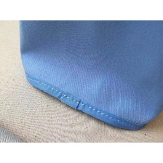 Fake Hermes Cabag Elan Bag In Celeste Canvas Replica