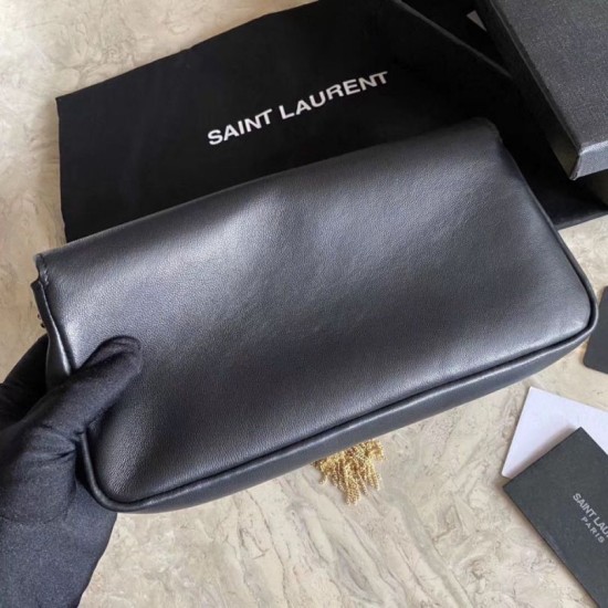 Replica YSL Saint Laurent kate 99 Tassel Bag Black