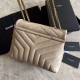 Replica YSL Saint Laurent Long envelope Monogram Shoulder Bag Apricot