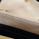 Replica YSL Saint Laurent Long envelope Monogram Shoulder Bag Apricot