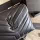 Replica YSL Saint Laurent Long envelope Monogram Shoulder Bag Black