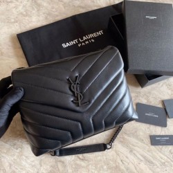 Replica YSL Saint Laurent Long envelope Monogram Shoulder Bag Black