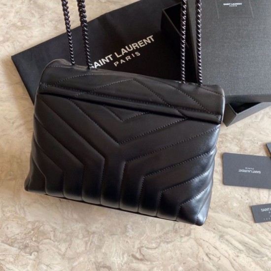 Replica YSL Saint Laurent Long envelope Monogram Shoulder Bag Black