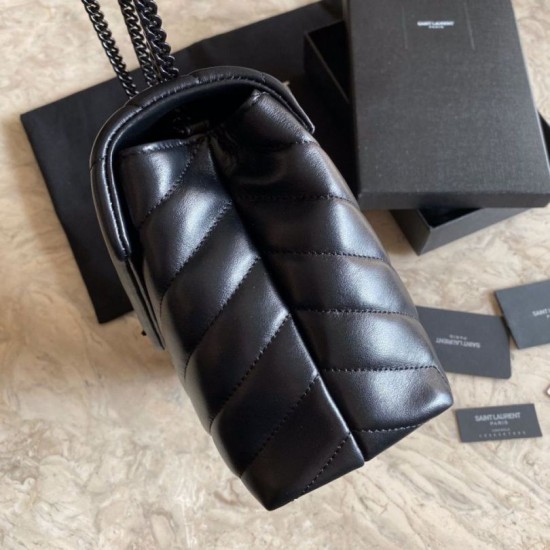 Replica YSL Saint Laurent Long envelope Monogram Shoulder Bag Black