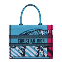 Fake Christian Dior Medium Dior Book Tote Blue Replica