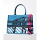 Fake Christian Dior Medium Dior Book Tote Blue Replica