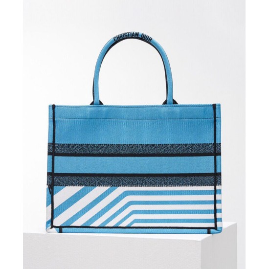 Fake Christian Dior Medium Dior Book Tote Blue Replica