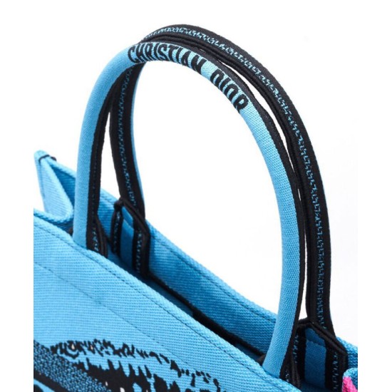 Fake Christian Dior Medium Dior Book Tote Blue Replica