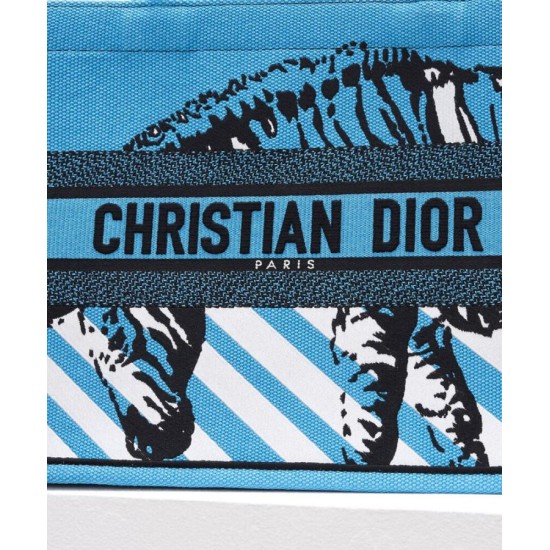 Fake Christian Dior Medium Dior Book Tote Blue Replica