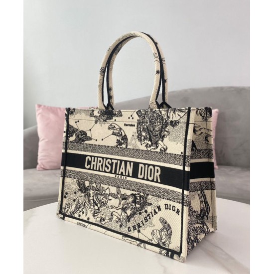 Fake Christian Dior Medium Dior Book Tote Cream Replica