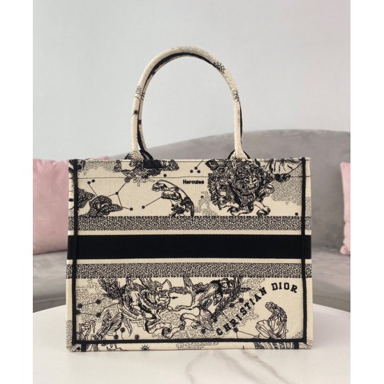 Fake Christian Dior Medium Dior Book Tote Cream Replica
