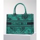 Replica Christian Dior Medium Dior Book Tote Green