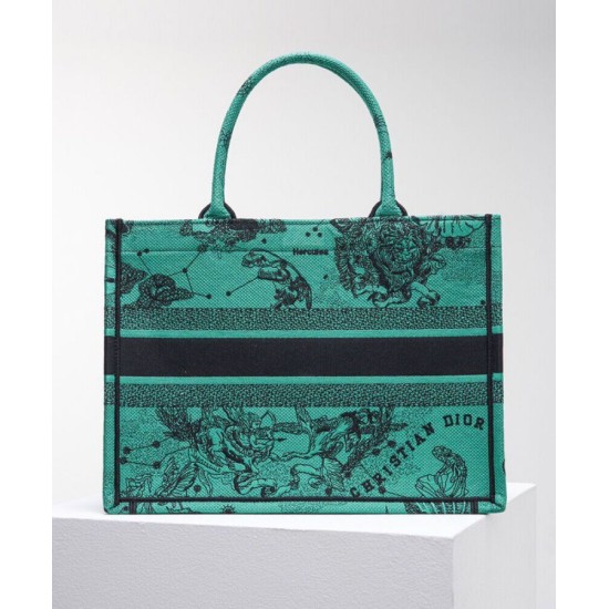 Replica Christian Dior Medium Dior Book Tote Green