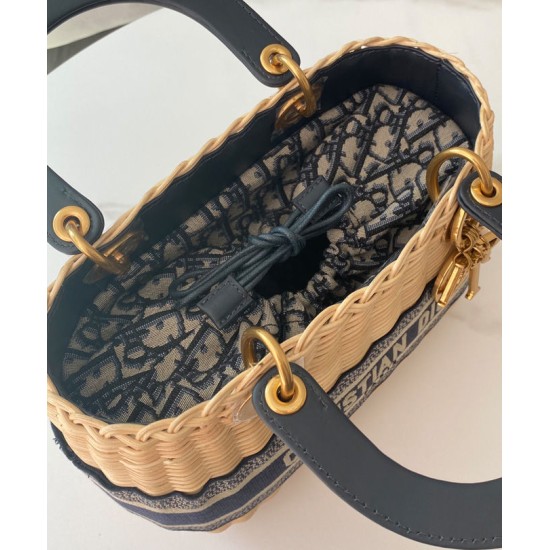 Replica Christian Dior Medium Lady Dior Bag Apricot
