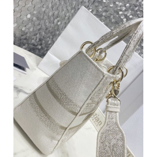 Replica Christian Dior Medium Lady D-Lite Bag Golden