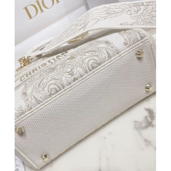 Replica Christian Dior Medium Lady D-Lite Bag Golden